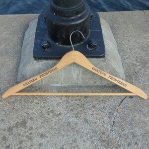 Vintage Chateau Frontenac Wood Hanger
